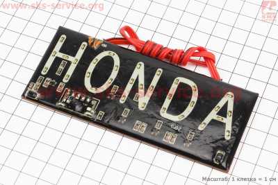 Табличка светодиодная HONDA (12*5см)