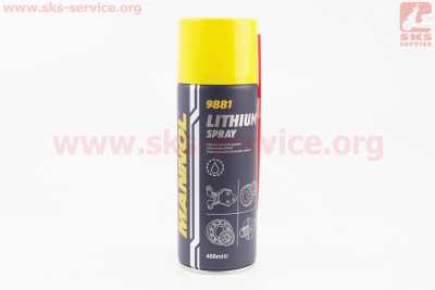Смазка многофункциональная литиевая Lithium spray, Аэрозоль 400ml