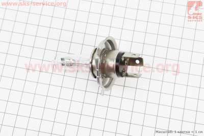 Лампа фары галоген H4 P43T 12V 35/35W желтая