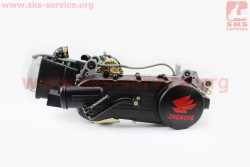 Двигатель скутерный в сборе 150куб (длинный вариатор, длинный вал)