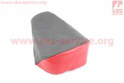 Чехол сидения переднего (эластичный, прочный материал) черный/красный