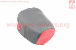 Чехол сидения переднего (эластичный, прочный материал) черный/красный