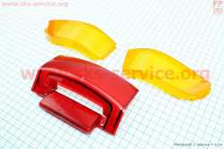 Honda DIO AF-18 стекло- стопа, красное + поворотов, желтые к-кт 3шт