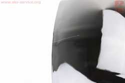 УЦЕНКА Honda DIO AF-27 пластик - руля передний голова, ЧЕРНЫЙ (небольшой дефект покраски)