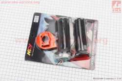 Рукоятка газа SPORT (короткоходная) + правая к-кт 2шт Honda DIO, ОРАНЖЕВЫЙ