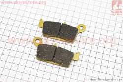 Тормозные колодки (дисковые) Honda LEAD AF20/XR 50/CRM 250; HYOSUNG RX400; SUZUKI DR-Z400/RM 125/DR 125; KAWASAKI KLX250/KX 125 к-кт желтые
