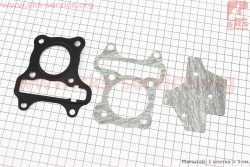Прокладки поршневой Suzuki LETS 4T50cc-39мм, к-кт 3 детали (метал), Тайвань
