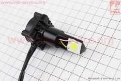 Лампа фары диодная LED-3 SUPER универсальная (к-кт разных креплений), с стабилизатором + стробоскоп