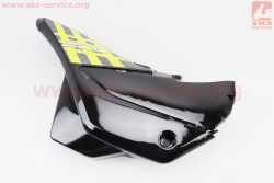 X-Road Light 200-250 пластик - боковой передний левый, ЧЕРНЫЙ с желтым рисунком