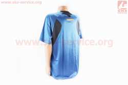 Футболка (Джерси) мужская L-(Polyester 100%), короткие рукава, свободный крой, сине-чёрная, НЕ оригинал, тип 2